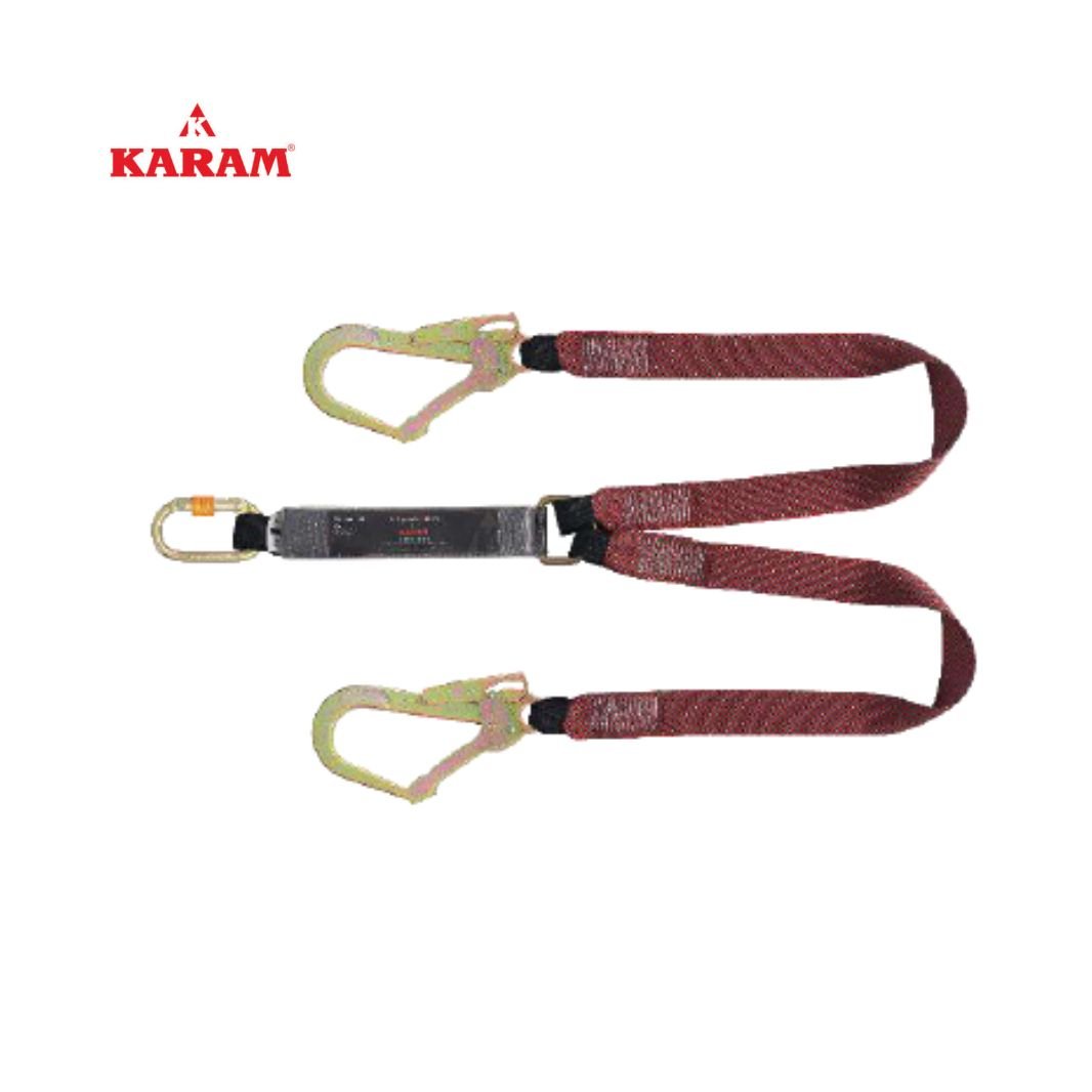 ENERGY ABSORBING FORKED WEBBING DOUBLE LANYARD